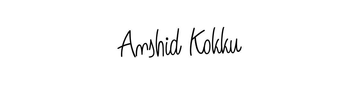 Check out images of Autograph of Anshid Kokku name. Actor Anshid Kokku Signature Style. Angelique-Rose-font-FFP is a professional sign style online. Anshid Kokku signature style 5 images and pictures png