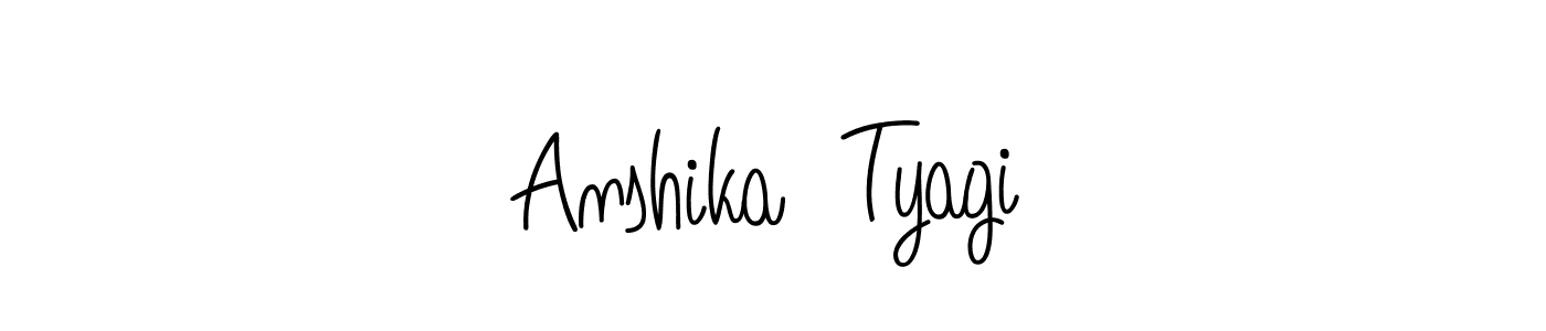 if you are searching for the best signature style for your name Anshika  Tyagi. so please give up your signature search. here we have designed multiple signature styles  using Angelique-Rose-font-FFP. Anshika  Tyagi signature style 5 images and pictures png