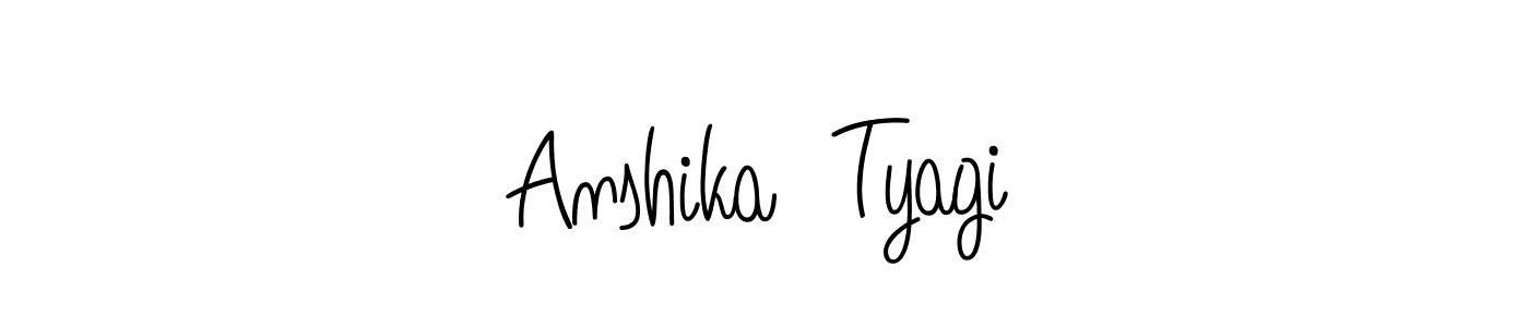 if you are searching for the best signature style for your name Anshika  Tyagi. so please give up your signature search. here we have designed multiple signature styles  using Angelique-Rose-font-FFP. Anshika  Tyagi signature style 5 images and pictures png