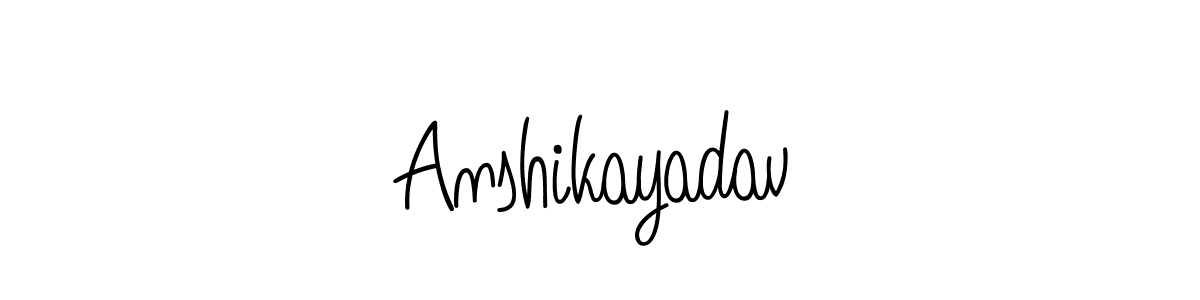 Make a beautiful signature design for name Anshikayadav. Use this online signature maker to create a handwritten signature for free. Anshikayadav signature style 5 images and pictures png