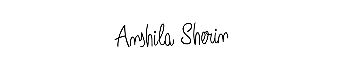 Here are the top 10 professional signature styles for the name Anshila Sherin. These are the best autograph styles you can use for your name. Anshila Sherin signature style 5 images and pictures png