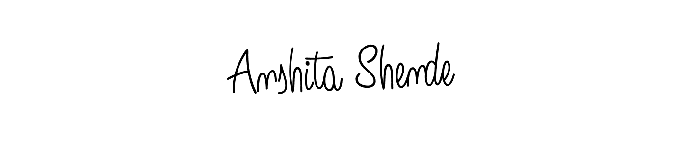 Make a short Anshita Shende signature style. Manage your documents anywhere anytime using Angelique-Rose-font-FFP. Create and add eSignatures, submit forms, share and send files easily. Anshita Shende signature style 5 images and pictures png