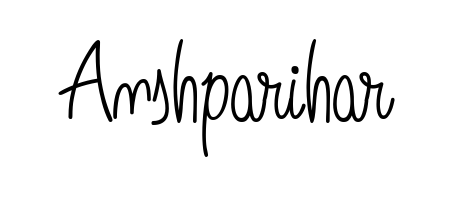 Personalize your online presence with Anshparihar signature rendered in elegant Angelique-Rose-font-FFP font. Great for website footers and blogs. Anshparihar signature style 5 images and pictures png