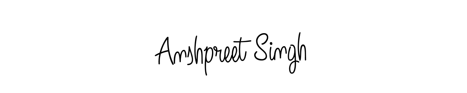How to make Anshpreet Singh signature? Angelique-Rose-font-FFP is a professional autograph style. Create handwritten signature for Anshpreet Singh name. Anshpreet Singh signature style 5 images and pictures png