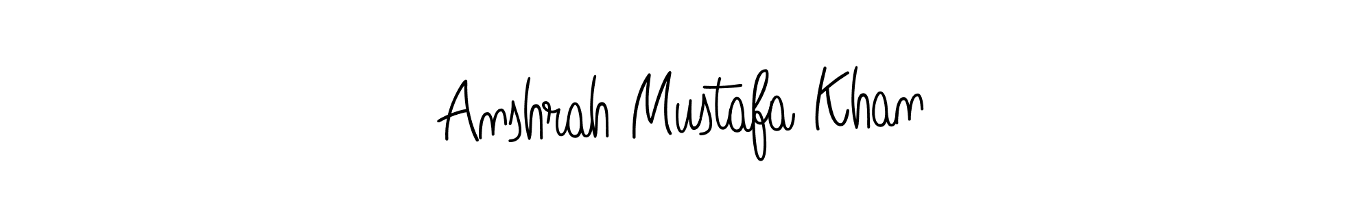 Here are the top 10 professional signature styles for the name Anshrah Mustafa Khan. These are the best autograph styles you can use for your name. Anshrah Mustafa Khan signature style 5 images and pictures png