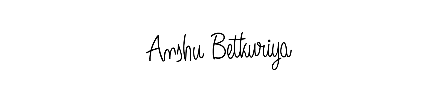 It looks lik you need a new signature style for name Anshu Betkuriya. Design unique handwritten (Angelique-Rose-font-FFP) signature with our free signature maker in just a few clicks. Anshu Betkuriya signature style 5 images and pictures png