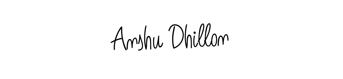 It looks lik you need a new signature style for name Anshu Dhillon. Design unique handwritten (Angelique-Rose-font-FFP) signature with our free signature maker in just a few clicks. Anshu Dhillon signature style 5 images and pictures png