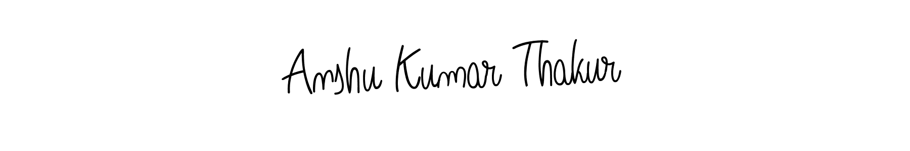 Make a beautiful signature design for name Anshu Kumar Thakur. With this signature (Angelique-Rose-font-FFP) style, you can create a handwritten signature for free. Anshu Kumar Thakur signature style 5 images and pictures png