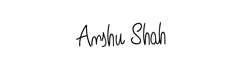 Make a beautiful signature design for name Anshu Shah. Use this online signature maker to create a handwritten signature for free. Anshu Shah signature style 5 images and pictures png