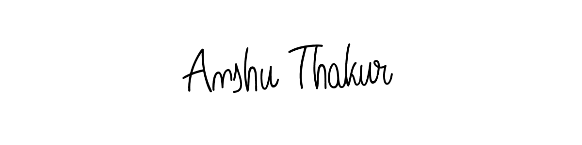 Design your own signature with our free online signature maker. With this signature software, you can create a handwritten (Angelique-Rose-font-FFP) signature for name Anshu Thakur. Anshu Thakur signature style 5 images and pictures png