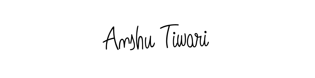 Create a beautiful signature design for name Anshu Tiwari. With this signature (Angelique-Rose-font-FFP) fonts, you can make a handwritten signature for free. Anshu Tiwari signature style 5 images and pictures png