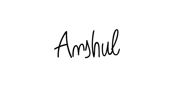Create a beautiful signature design for name Anshul. With this signature (Angelique-Rose-font-FFP) fonts, you can make a handwritten signature for free. Anshul signature style 5 images and pictures png