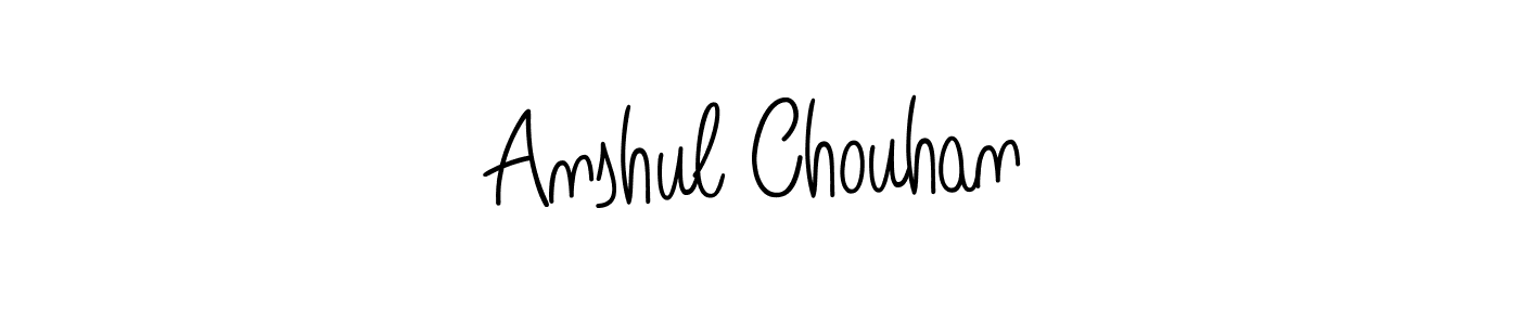 Create a beautiful signature design for name Anshul Chouhan. With this signature (Angelique-Rose-font-FFP) fonts, you can make a handwritten signature for free. Anshul Chouhan signature style 5 images and pictures png