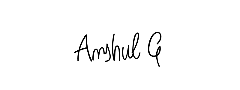 It looks lik you need a new signature style for name Anshul G. Design unique handwritten (Angelique-Rose-font-FFP) signature with our free signature maker in just a few clicks. Anshul G signature style 5 images and pictures png