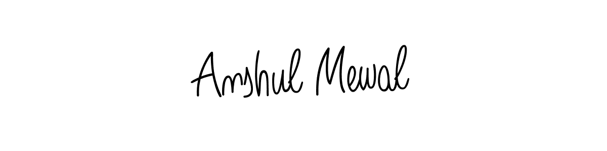 Also we have Anshul Mewal name is the best signature style. Create professional handwritten signature collection using Angelique-Rose-font-FFP autograph style. Anshul Mewal signature style 5 images and pictures png
