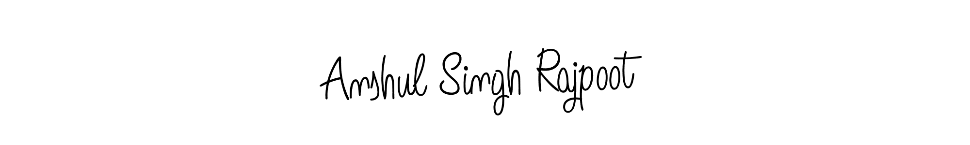 How to make Anshul Singh Rajpoot name signature. Use Angelique-Rose-font-FFP style for creating short signs online. This is the latest handwritten sign. Anshul Singh Rajpoot signature style 5 images and pictures png