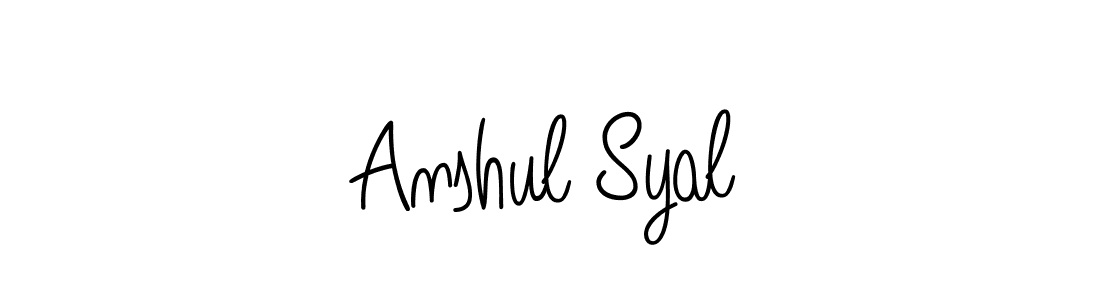 This is the best signature style for the Anshul Syal name. Also you like these signature font (Angelique-Rose-font-FFP). Mix name signature. Anshul Syal signature style 5 images and pictures png