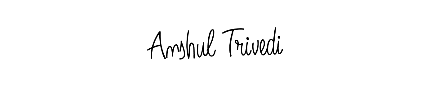 if you are searching for the best signature style for your name Anshul Trivedi. so please give up your signature search. here we have designed multiple signature styles  using Angelique-Rose-font-FFP. Anshul Trivedi signature style 5 images and pictures png