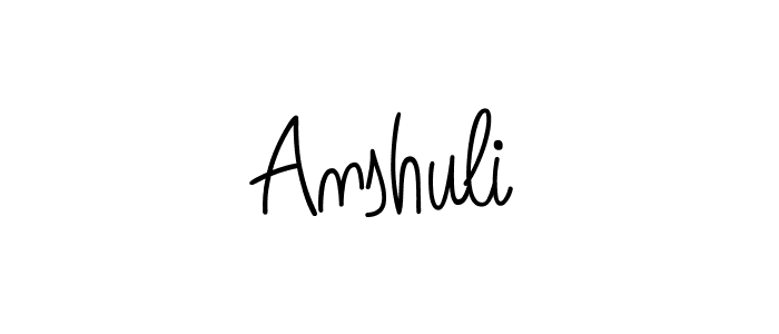 How to Draw Anshuli signature style? Angelique-Rose-font-FFP is a latest design signature styles for name Anshuli. Anshuli signature style 5 images and pictures png