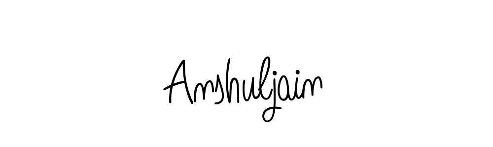 You should practise on your own different ways (Angelique-Rose-font-FFP) to write your name (Anshuljain) in signature. don't let someone else do it for you. Anshuljain signature style 5 images and pictures png