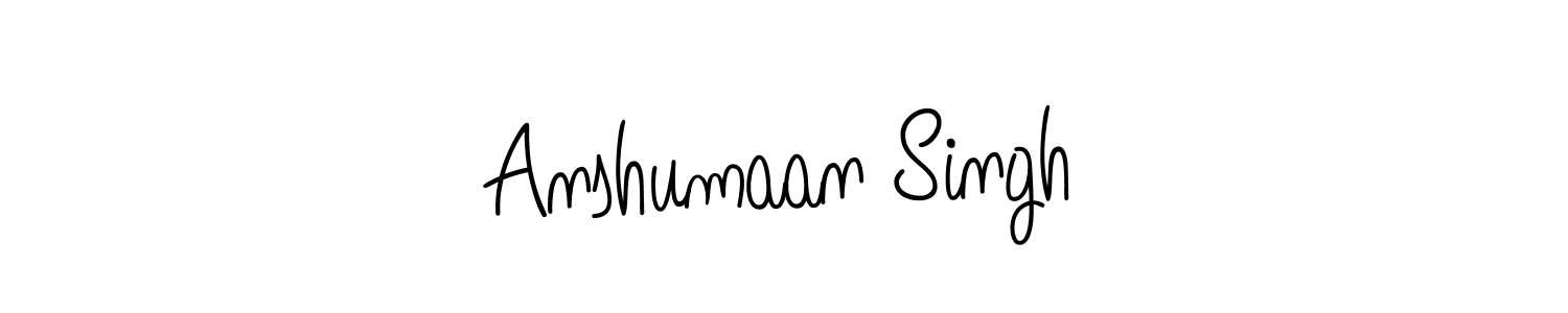 Design your own signature with our free online signature maker. With this signature software, you can create a handwritten (Angelique-Rose-font-FFP) signature for name Anshumaan Singh. Anshumaan Singh signature style 5 images and pictures png