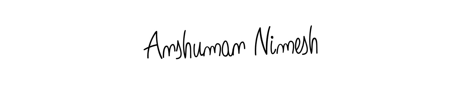 Here are the top 10 professional signature styles for the name Anshuman Nimesh. These are the best autograph styles you can use for your name. Anshuman Nimesh signature style 5 images and pictures png