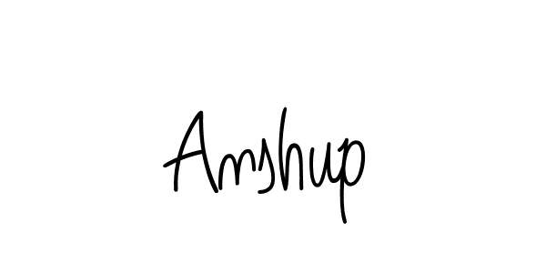 Design your own signature with our free online signature maker. With this signature software, you can create a handwritten (Angelique-Rose-font-FFP) signature for name Anshup. Anshup signature style 5 images and pictures png