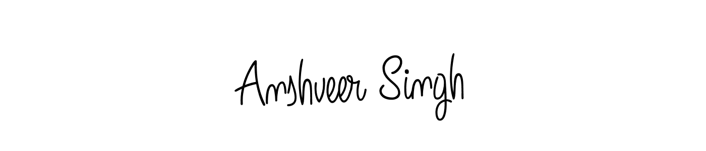 Anshveer Singh stylish signature style. Best Handwritten Sign (Angelique-Rose-font-FFP) for my name. Handwritten Signature Collection Ideas for my name Anshveer Singh. Anshveer Singh signature style 5 images and pictures png