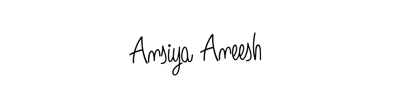 This is the best signature style for the Ansiya Aneesh name. Also you like these signature font (Angelique-Rose-font-FFP). Mix name signature. Ansiya Aneesh signature style 5 images and pictures png