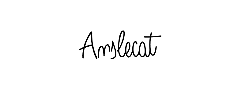 Use a signature maker to create a handwritten signature online. With this signature software, you can design (Angelique-Rose-font-FFP) your own signature for name Anslecat. Anslecat signature style 5 images and pictures png