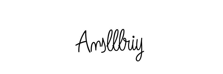 This is the best signature style for the Anslllriy name. Also you like these signature font (Angelique-Rose-font-FFP). Mix name signature. Anslllriy signature style 5 images and pictures png