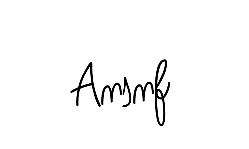 How to make Ansnf signature? Angelique-Rose-font-FFP is a professional autograph style. Create handwritten signature for Ansnf name. Ansnf signature style 5 images and pictures png