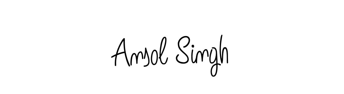 Create a beautiful signature design for name Ansol Singh. With this signature (Angelique-Rose-font-FFP) fonts, you can make a handwritten signature for free. Ansol Singh signature style 5 images and pictures png