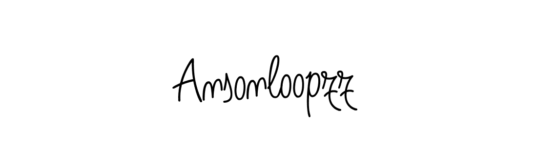 Make a beautiful signature design for name Ansonloopzz. Use this online signature maker to create a handwritten signature for free. Ansonloopzz signature style 5 images and pictures png