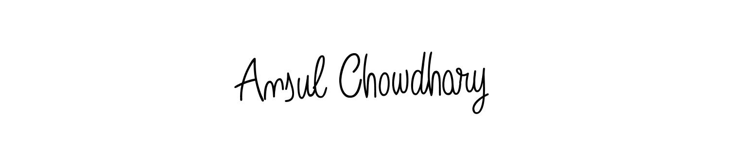 Also You can easily find your signature by using the search form. We will create Ansul Chowdhary name handwritten signature images for you free of cost using Angelique-Rose-font-FFP sign style. Ansul Chowdhary signature style 5 images and pictures png
