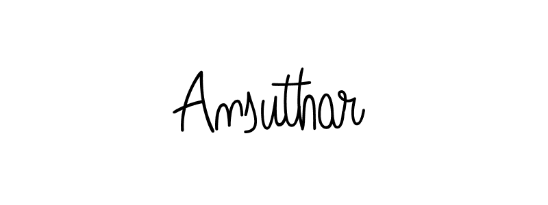 It looks lik you need a new signature style for name Ansuthar. Design unique handwritten (Angelique-Rose-font-FFP) signature with our free signature maker in just a few clicks. Ansuthar signature style 5 images and pictures png