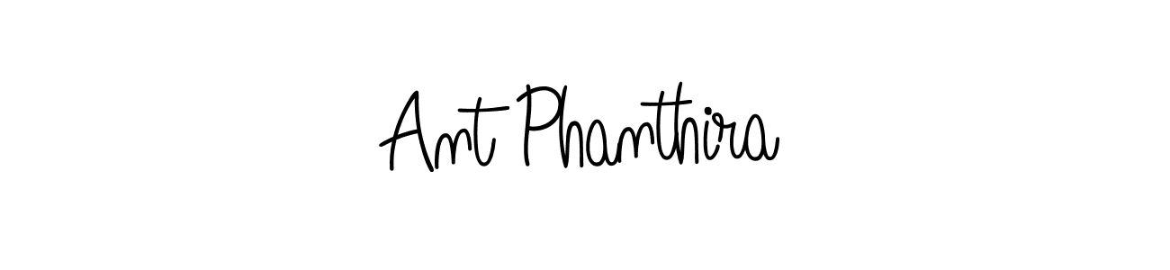 Design your own signature with our free online signature maker. With this signature software, you can create a handwritten (Angelique-Rose-font-FFP) signature for name Ant Phanthira. Ant Phanthira signature style 5 images and pictures png