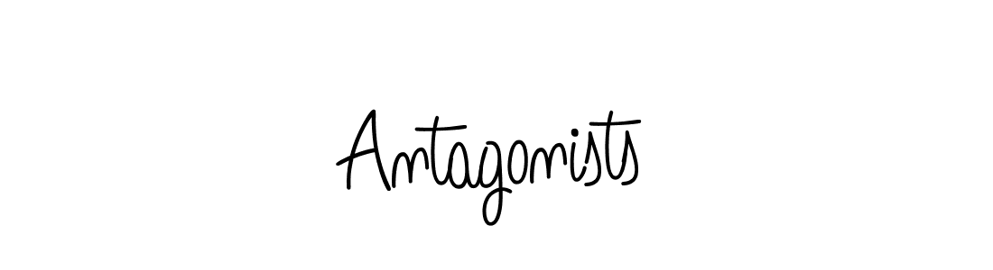 The best way (Angelique-Rose-font-FFP) to make a short signature is to pick only two or three words in your name. The name Antagonists include a total of six letters. For converting this name. Antagonists signature style 5 images and pictures png