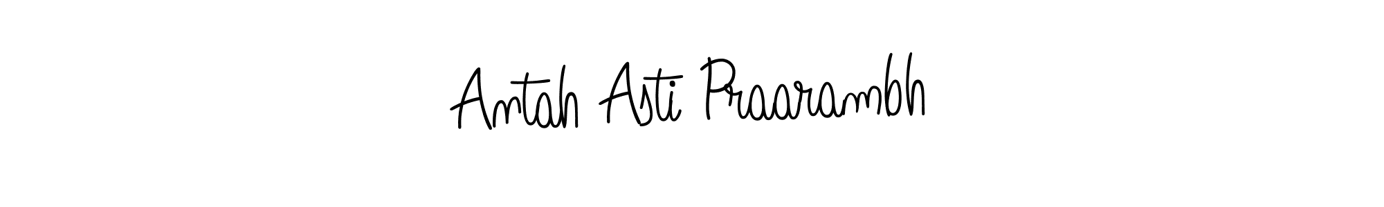 This is the best signature style for the Antah Asti Praarambh name. Also you like these signature font (Angelique-Rose-font-FFP). Mix name signature. Antah Asti Praarambh signature style 5 images and pictures png