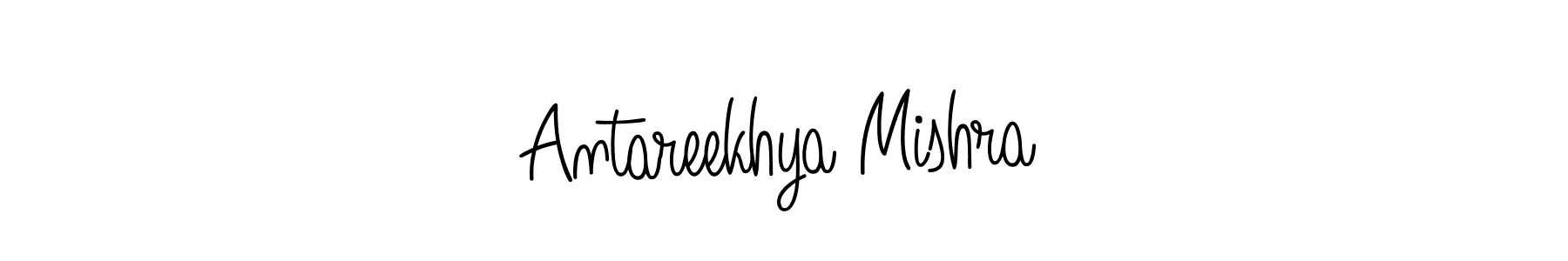 Use a signature maker to create a handwritten signature online. With this signature software, you can design (Angelique-Rose-font-FFP) your own signature for name Antareekhya Mishra. Antareekhya Mishra signature style 5 images and pictures png