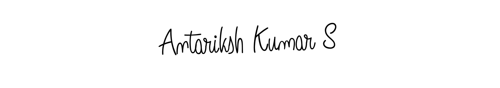 Design your own signature with our free online signature maker. With this signature software, you can create a handwritten (Angelique-Rose-font-FFP) signature for name Antariksh Kumar S. Antariksh Kumar S signature style 5 images and pictures png