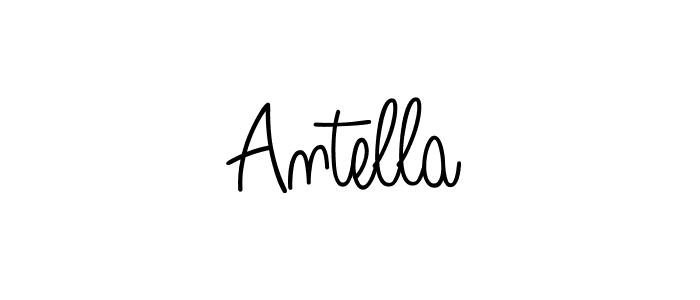 Use a signature maker to create a handwritten signature online. With this signature software, you can design (Angelique-Rose-font-FFP) your own signature for name Antella. Antella signature style 5 images and pictures png