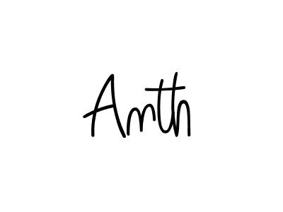 Make a beautiful signature design for name Anth. Use this online signature maker to create a handwritten signature for free. Anth signature style 5 images and pictures png