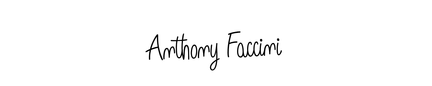 You should practise on your own different ways (Angelique-Rose-font-FFP) to write your name (Anthony Faccini) in signature. don't let someone else do it for you. Anthony Faccini signature style 5 images and pictures png