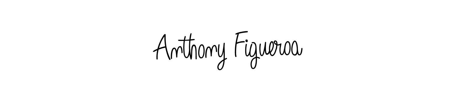 You should practise on your own different ways (Angelique-Rose-font-FFP) to write your name (Anthony Figueroa) in signature. don't let someone else do it for you. Anthony Figueroa signature style 5 images and pictures png