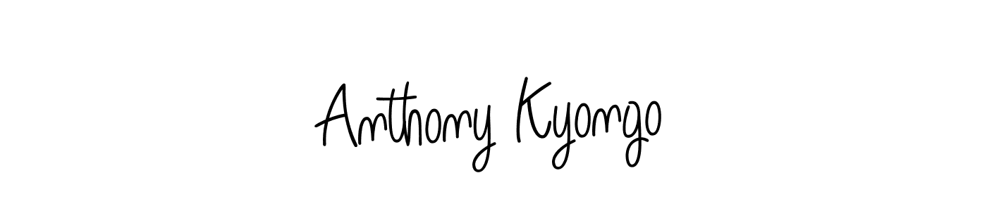 Make a beautiful signature design for name Anthony Kyongo. With this signature (Angelique-Rose-font-FFP) style, you can create a handwritten signature for free. Anthony Kyongo signature style 5 images and pictures png