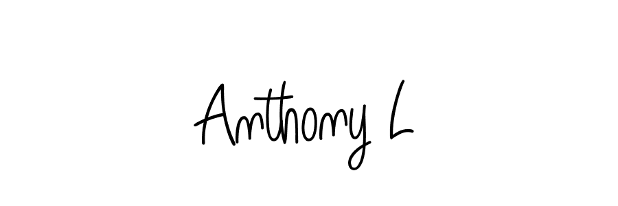 The best way (Angelique-Rose-font-FFP) to make a short signature is to pick only two or three words in your name. The name Anthony L include a total of six letters. For converting this name. Anthony L signature style 5 images and pictures png
