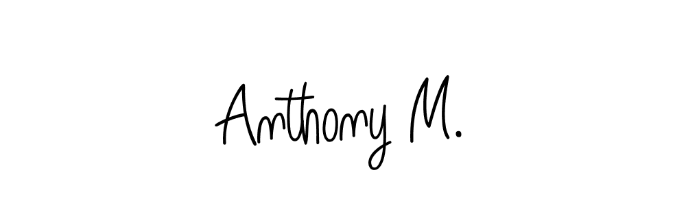 Angelique-Rose-font-FFP is a professional signature style that is perfect for those who want to add a touch of class to their signature. It is also a great choice for those who want to make their signature more unique. Get Anthony M. name to fancy signature for free. Anthony M. signature style 5 images and pictures png
