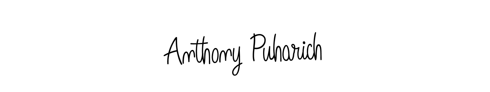 You can use this online signature creator to create a handwritten signature for the name Anthony Puharich. This is the best online autograph maker. Anthony Puharich signature style 5 images and pictures png