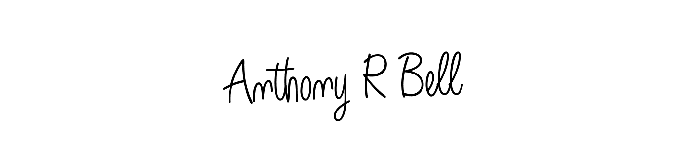 You should practise on your own different ways (Angelique-Rose-font-FFP) to write your name (Anthony R Bell) in signature. don't let someone else do it for you. Anthony R Bell signature style 5 images and pictures png